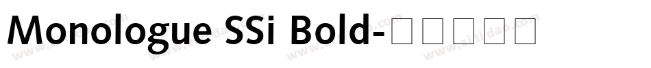 Monologue SSi Bold字体转换